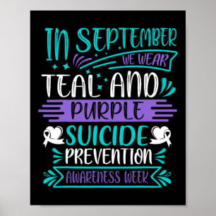 Affiche Prévention du suicide Septembre Nous portons du th