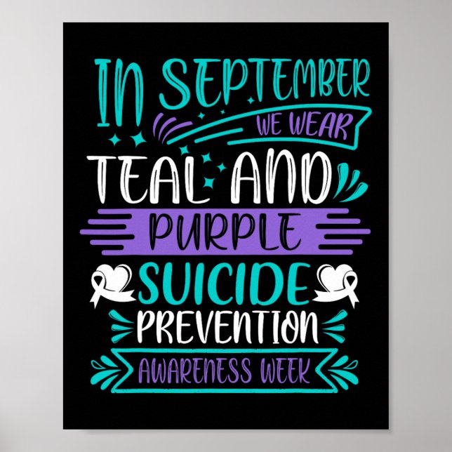 Affiche Prévention du suicide Septembre Nous portons du th (Devant)