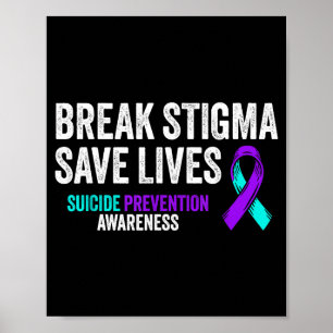 Affiche Prévention du suicide Supprt Briser la stigmatisat