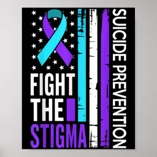 Affiche Prévention du suicide Suprt Lutte contre la stigma