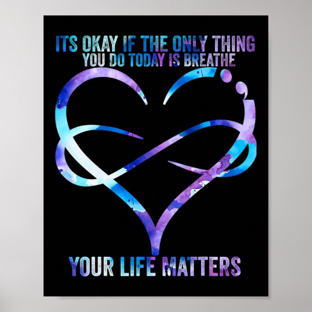 Affiche Prévention du suicide Vos problèmes de vie Su (Devant)