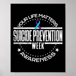 Affiche Prévention du suicide Vos problèmes de vie Suicide