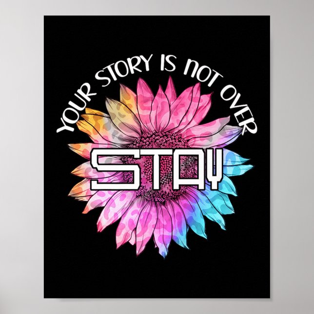 Affiche Prévention du suicide _ Votre histoire n'est pas t (Devant)