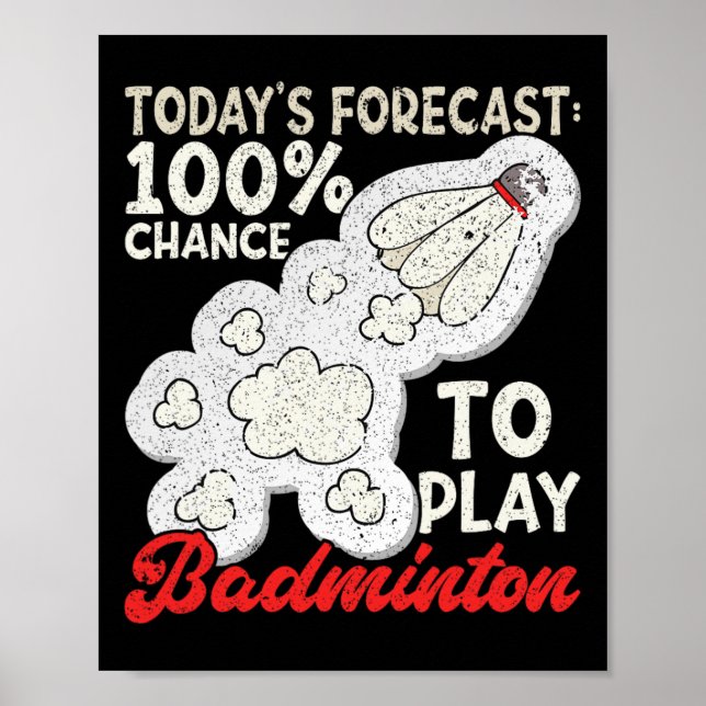 Affiche Prévision d'aujourd'hui 100% de chance de jouer ba (Devant)