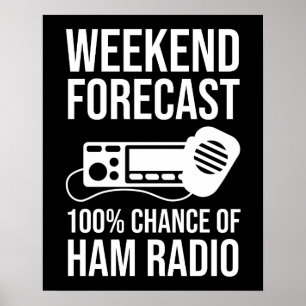 Affiche Prévision de fin de semaine - 100% Chance de la ra