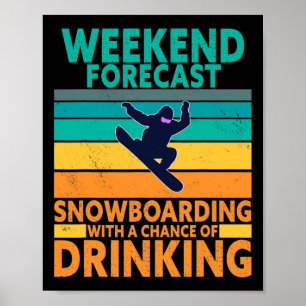 Affiche Prévision du week-end Boire Extreme Sports Snowboa