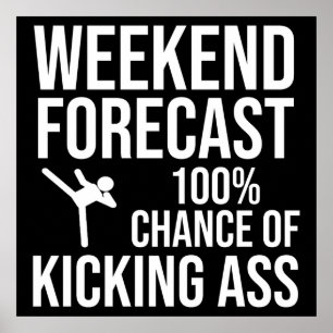 Affiche Prévisions de week-end - 100% de chances de déchir