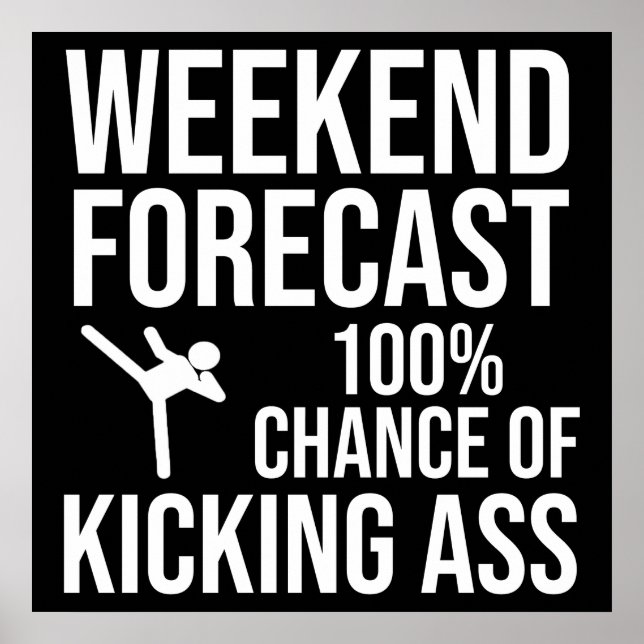 Affiche Prévisions de week-end - 100% de chances de déchir (Devant)