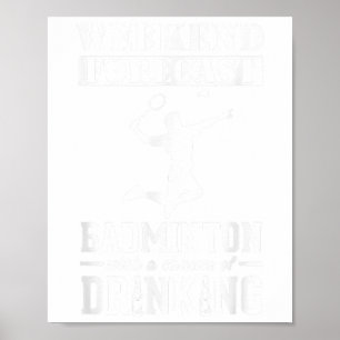 Affiche Prévisions de week-end de badminton