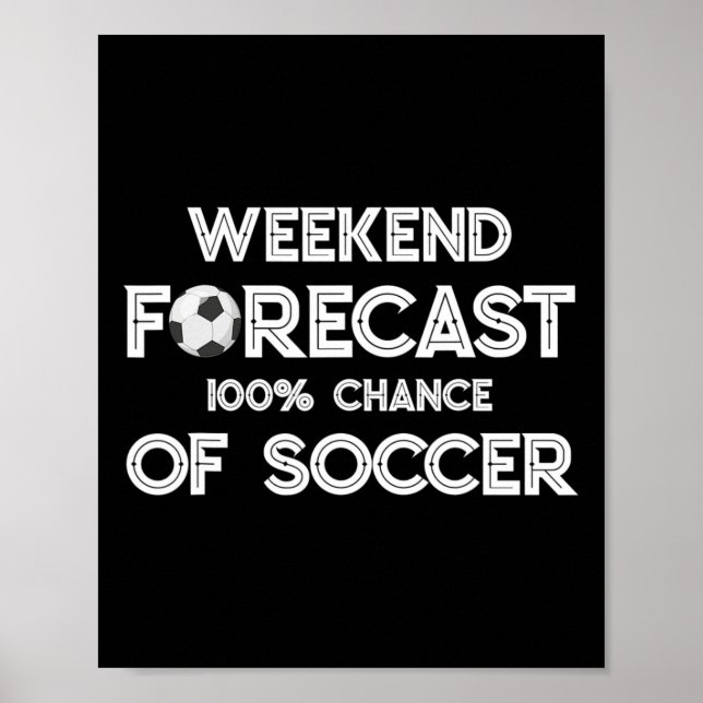 Affiche Prévisions de week-end pour amateur de football dr (Devant)