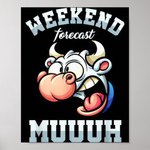 Affiche Prévisions de week-end vendredi Vacances Semaine d