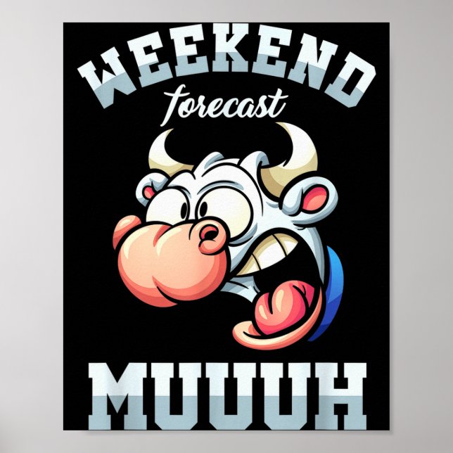 Affiche Prévisions de week-end vendredi Vacances Semaine d (Devant)