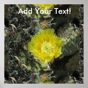 Affiche Pricky Pear Yellow Bloom Fermer