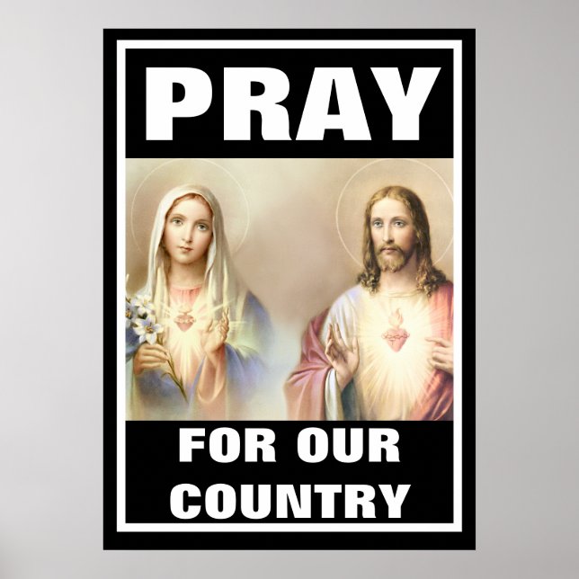 AFFICHE PRIE POUR NOTRE PAYS RELIGIEUX (Devant)