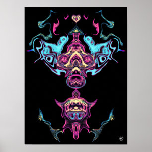 Affiche Prier la divinité de l'idole