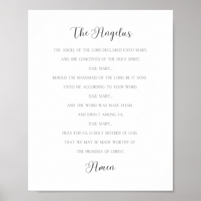 Affiche Prière Angelus (Devant)