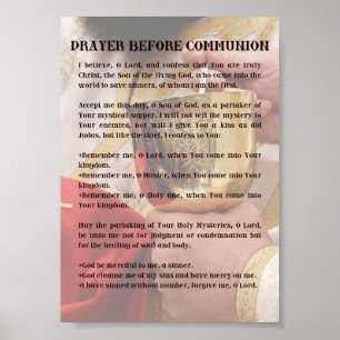 Affiche Prière avant communion Imprimer