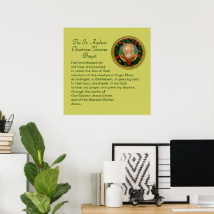 Affiche Prière de la neuvaine de Noël de saint André