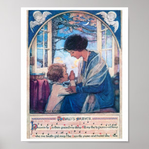 Affiche Prière de l'enfant, Jessie Willcox Smith