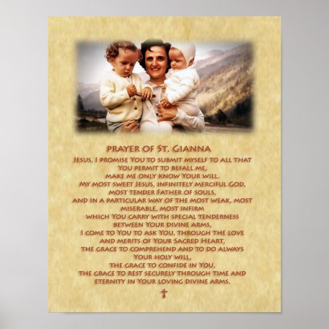 Affiche Prière de St. Gianna Molla (Devant)