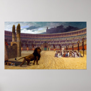 Affiche Prière Dernière des martyrs chrétiens   J-L Gé me