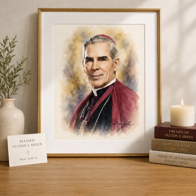 Affiche Prière d'intercession du Bienheureux Fulton Sheen  (Créateur téléchargé)