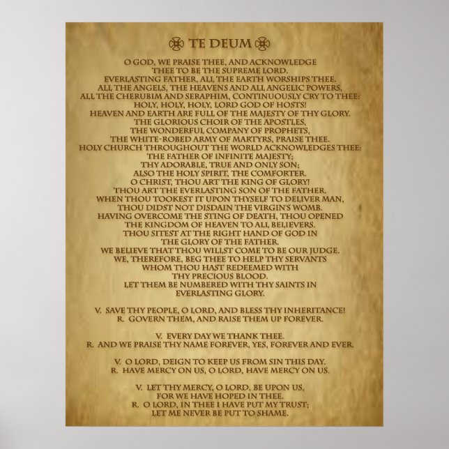 AFFICHE PRIÈRE DU DEUM (Devant)