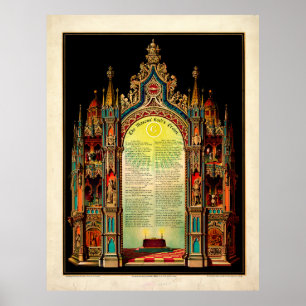Affiche Prière du Seigneur des Mâons (1892)