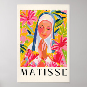 Affiche Prière Nun Wall Art, Christian Art Print, Henri M