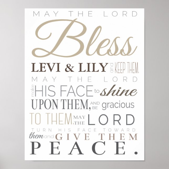 AFFICHE PRIÈRE POUR BÉBÉ TWINS (Devant)