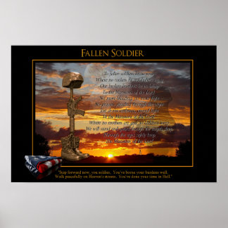 Affiche Prière pour un soldat tombé
