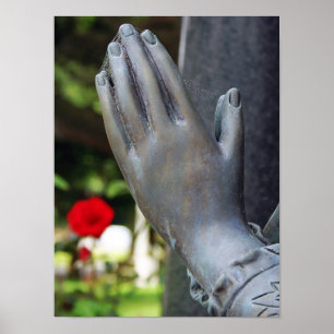 Affiche Prière silencieuse tombée