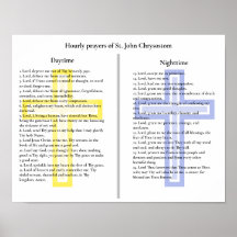 Prières horaires de St. John Chrysostom