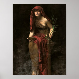 Affiche Priestess of Delphi, 1891 by John Collier