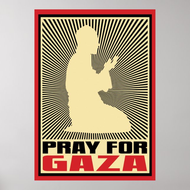 Affiche Priez Pour Gaza (Devant)