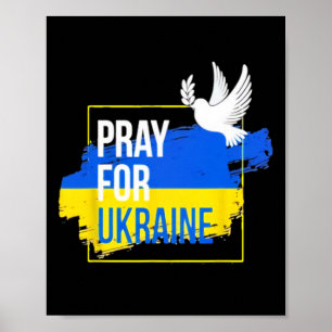 Affiche Priez pour la colombe de la paix en Ukraine Hommes