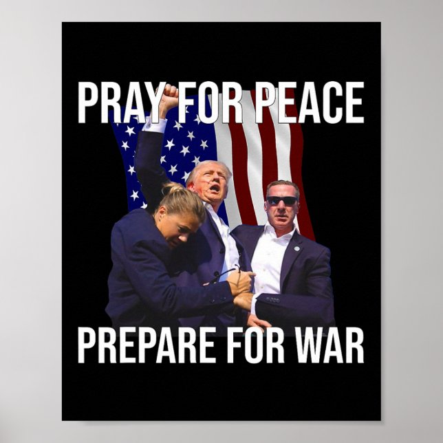Affiche Priez pour la paix  (Devant)