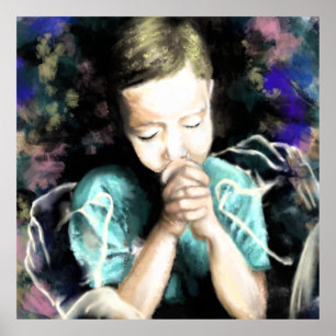 Affiche Priez pour la paix - S'il vous plaît - Pas de guer