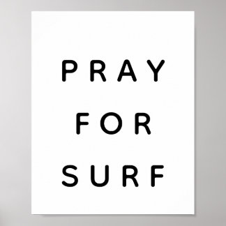 Affiche Priez Pour L'Affiche De Surf