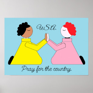 Affiche Priez pour le pays