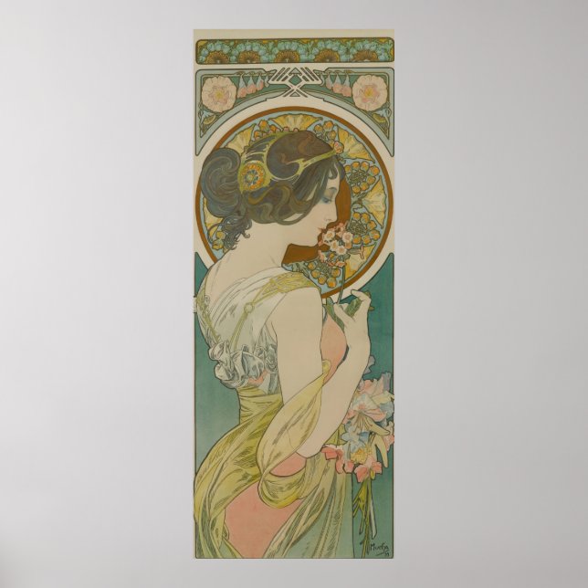 Affiche Primrose par Alphonse Mucha (Devant)