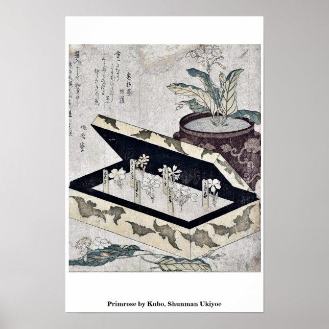 Affiche Primrose par Kubo, Shunman Ukiyoe (Devant)