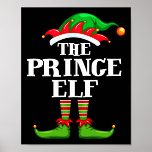Affiche Prince Elf Matching Family Group Christmas Party P