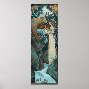 Affiche Prince nordique - Vintage Maxfield Parrish Style P