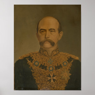 Affiche Prince Otto Von Bismarck dans l'uniforme du