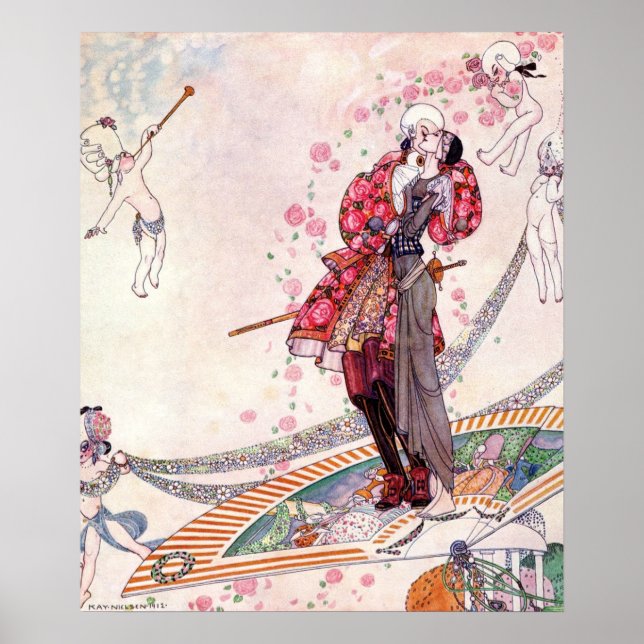 Affiche Prince Souci sur le ventilateur par Kay Nielsen (Devant)