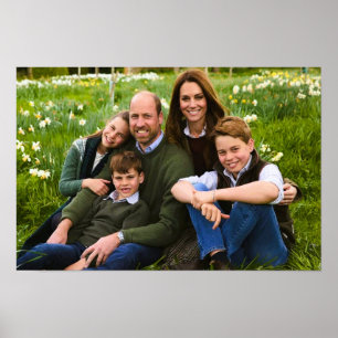 Affiche Prince William et famille Déc 2025 stylisé