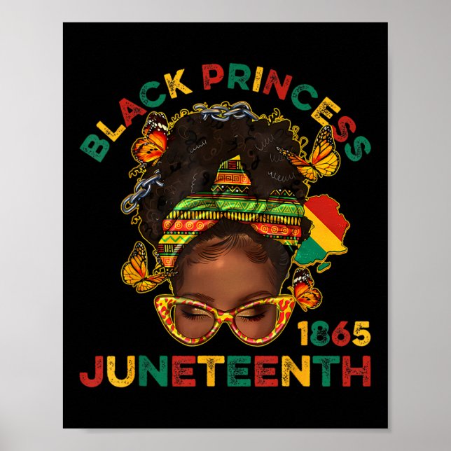 Affiche Princes noirs Juneteenth 1865 Mois de l'histoire M (Devant)