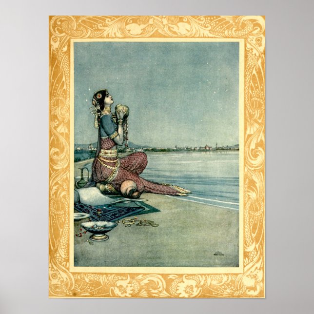 Affiche Princess By the Sea par Heath Robinson (Devant)