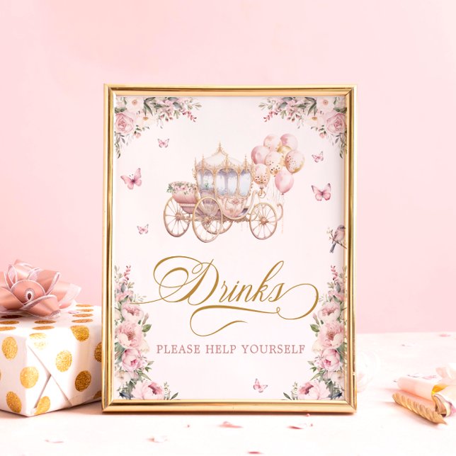 Affiche Princess Carriage Boissons S'Il Vous Plaît Vous Ai (Créateur téléchargé)